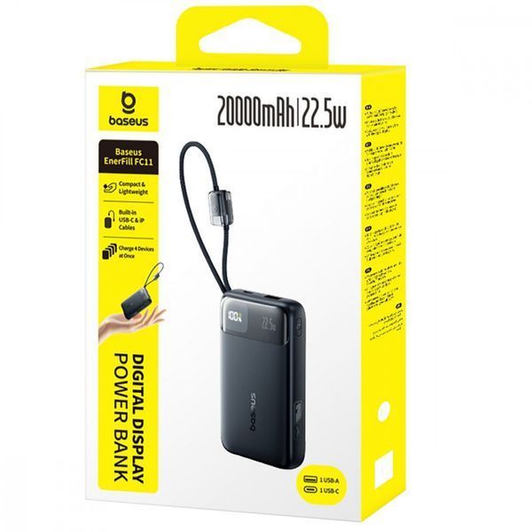 Портативная Батарея Baseus EnerFill FC11 20000mAh 22.5W blue 666000004 фото Портативная Батарея Baseus EnerFill FC11 20000mAh 22.5W blue 666000004 фото