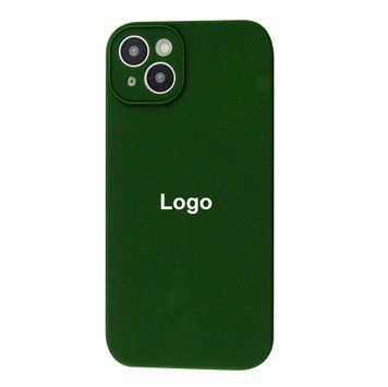 Square Full Silicone Case Close Camera iPhone 14 18 - Khaki 3684-10140 фото