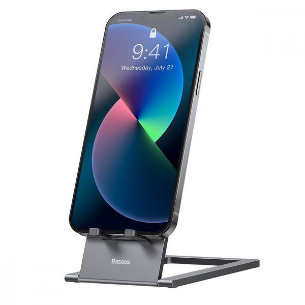 Подставка для телефона Baseus Foldable Metal gray 459900010 фото Подставка для телефона Baseus Foldable Metal gray 459900010 фото