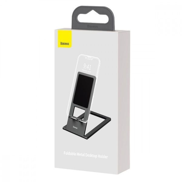 Подставка для телефона Baseus Foldable Metal gray 459900010 фото Подставка для телефона Baseus Foldable Metal gray 459900010 фото
