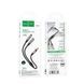 Аудио кабель Hoco UPA21 2-in-1 3.5 headset audio adapter cable(male to 2*female) Metal Grey 9503-16830 фото 3