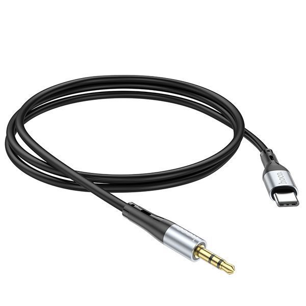 Аудио кабель Hoco UPA22 Type-C silicone digital audio conversion cable Black 9504-20770 фото Аудио кабель Hoco UPA22 Type-C silicone digital audio conversion cable Black 9504-20770 фото