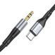 Аудио кабель Hoco UPA22 Type-C silicone digital audio conversion cable Black 9504-20770 фото 4