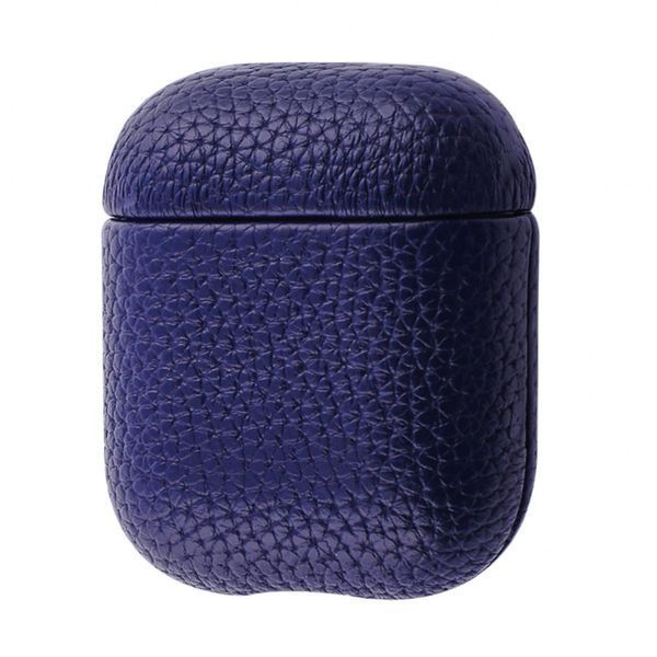 Чехол Leather Case AirPods 1/2 midnight blue 575250016 фото Чехол Leather Case AirPods 1/2 midnight blue 575250016 фото