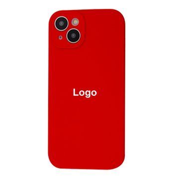 Square Full Silicone Case Close Camera iPhone 14 12 - Red 3684-10136 фото