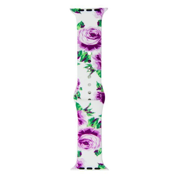 Ремінець Apple Watch Silicone Print 42/44 White Rose 442-13680 фото Ремінець Apple Watch Silicone Print 42/44 White Rose 442-13680 фото