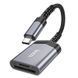 Адаптер Hoco UA25 2 in 1 Card Reader for Type C Mobile Phone (Type C to SD/TF) Metal Grey 9802-11631 фото 1