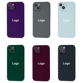 Square Full Silicone Case Close Camera iPhone 14 3 - Mint 3684-10128 фото