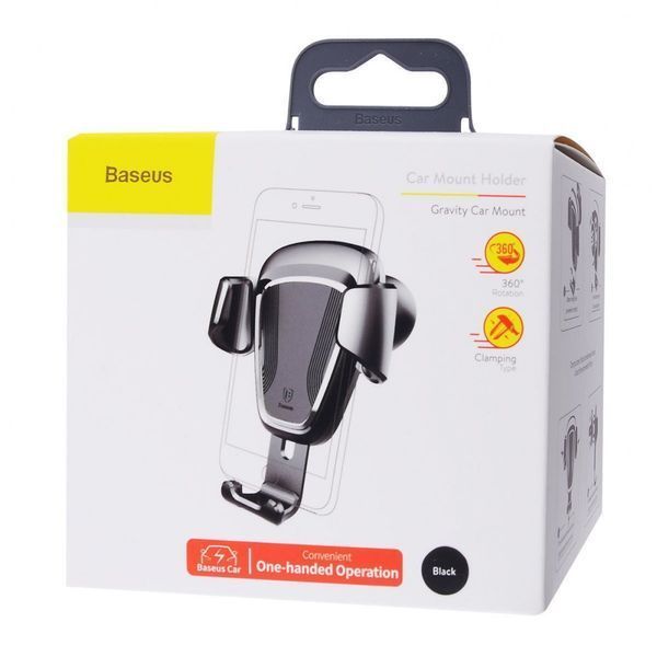 Автодержатель Baseus Gravity Car Mount black 180470001 фото Автодержатель Baseus Gravity Car Mount black 180470001 фото