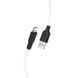 Кабель Hoco X21 Plus Silicone PD 20W Lightning (1m) Black-White 7761-7225 фото 1