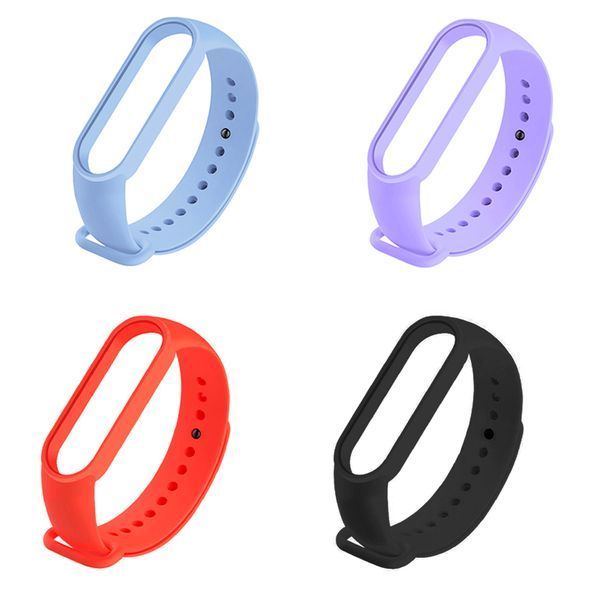 Ремінець Silicone Mi Band 5/6 26 - Light Purple 884-10198 фото Ремінець Silicone Mi Band 5/6 26 - Light Purple 884-10198 фото