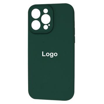 Square Full Silicone Case Close Camera iPhone 14 Pro 8 - Hunter Green 3692-10153 фото