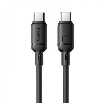 Кабель Baseus Silky Series Fast Charging Type-C to Type-C 100W (2m) black 626240001 фото