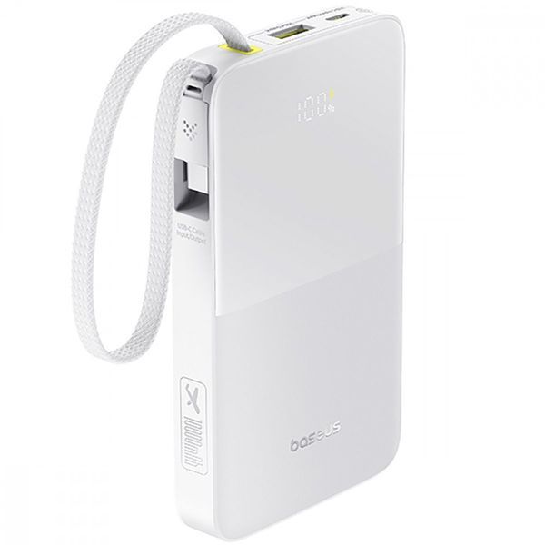 Портативная Батарея Baseus EnerFill Bipow2 Pro 22.5W 10000mAh white 652130003 фото Портативная Батарея Baseus EnerFill Bipow2 Pro 22.5W 10000mAh white 652130003 фото