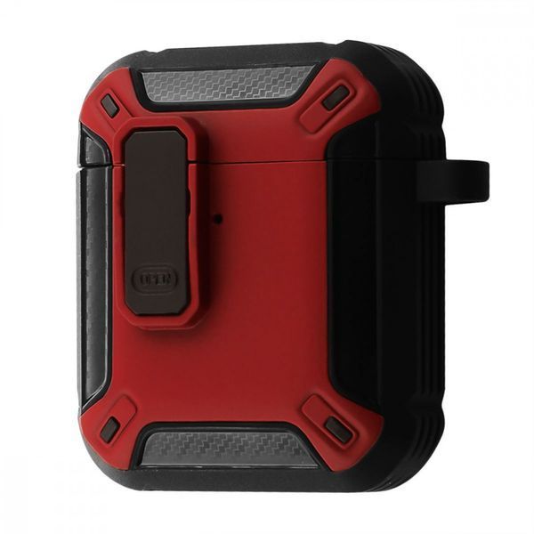 Чехол Defender Case for AirPods 1/2 red/black 577790066 фото Чехол Defender Case for AirPods 1/2 red/black 577790066 фото