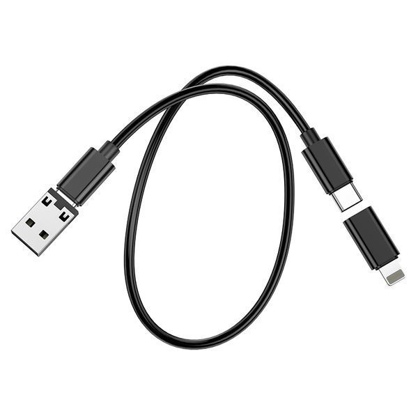 Набор адаптеров Hoco U114 Treasure box storage charging data cable set Black 8809-9464 фото