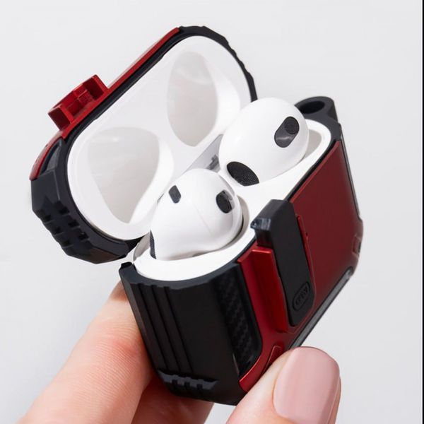 Чехол Defender Case for AirPods 1/2 red/black 577790066 фото Чехол Defender Case for AirPods 1/2 red/black 577790066 фото