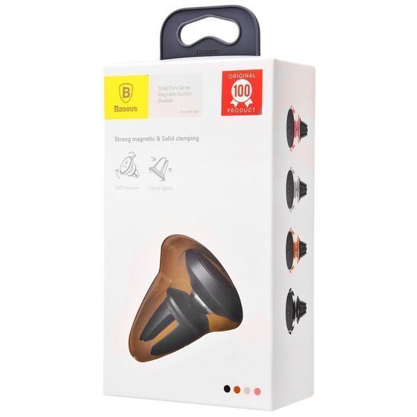 Автодержатель Baseus Small Ears Series Magnetic Suction Bracket Air Outlet Type black 145210001 фото Автодержатель Baseus Small Ears Series Magnetic Suction Bracket Air Outlet Type black 145210001 фото