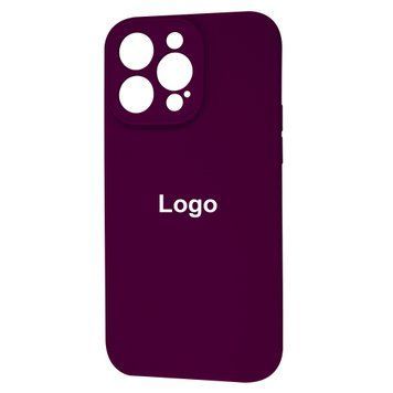 Square Full Silicone Case Close Camera iPhone 14 Pro 23 - Marsala 3692-10163 фото