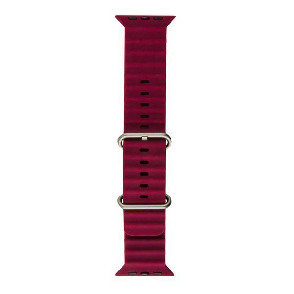Ремінець Apple Watch Ocean Band 42/44/45/49 (M) 7 - Wine Red 7625-6732 фото Ремінець Apple Watch Ocean Band 42/44/45/49 (M) 7 - Wine Red 7625-6732 фото