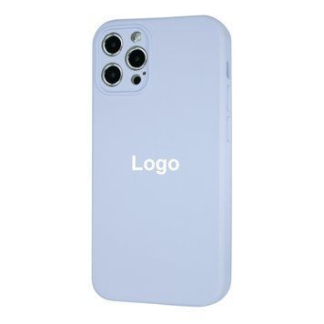 Square Full Silicone Case Close Camera iPhone 12 Pro Max 29 - Sierra Blue 3695-6971 фото