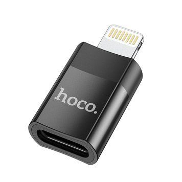 Адаптер Hoco UA17 iP Male to Type-C female USB2.0 adapter Black 8828-9483 фото