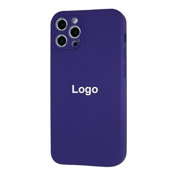 Square Full Silicone Case Close Camera iPhone 12 Pro Max 6 - Violet 3695-14368 фото