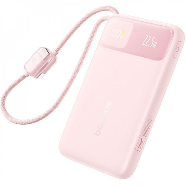 Портативная Батарея Baseus EnerFill FC11 Digital Display 10000mAh 22.5W pink 670890005 фото Портативная Батарея Baseus EnerFill FC11 Digital Display 10000mAh 22.5W pink 670890005 фото