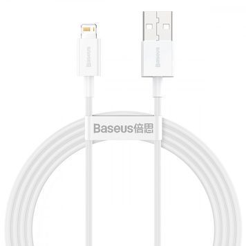 Кабель Baseus Superior Series Fast Charging Lightning 2.4A (1,5m) white 330860003 фото