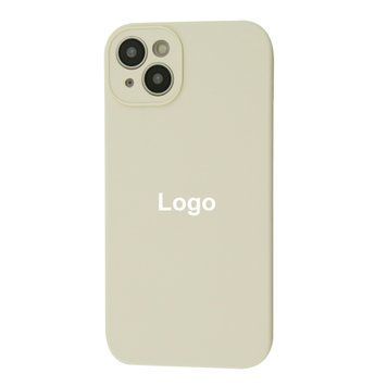 Square Full Silicone Case Close Camera iPhone 14 Plus 20 - Milk 3693-6027 фото