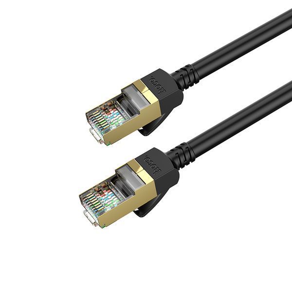 Сетевой кабель для интернета Hoco US02 Level pure copper gigabit ethernet cable(L=1M) Black 8842-9497 фото Сетевой кабель для интернета Hoco US02 Level pure copper gigabit ethernet cable(L=1M) Black 8842-9497 фото