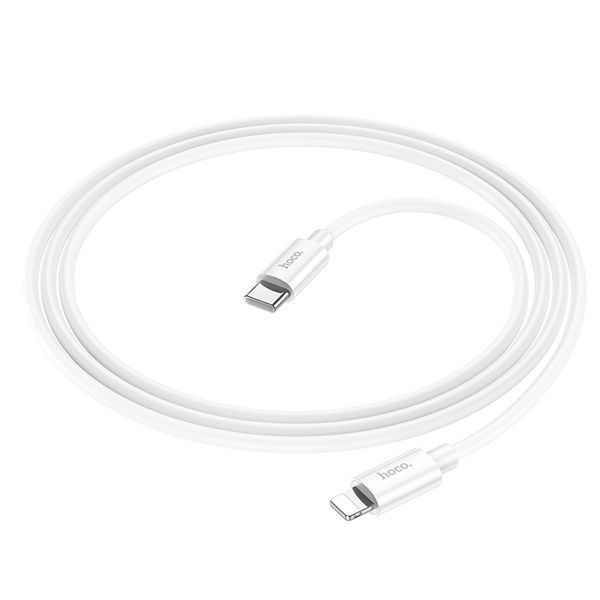 Кабель Hoco X87 Magic silicone PD charging data cable for iP White 8885-9559 фото Кабель Hoco X87 Magic silicone PD charging data cable for iP White 8885-9559 фото