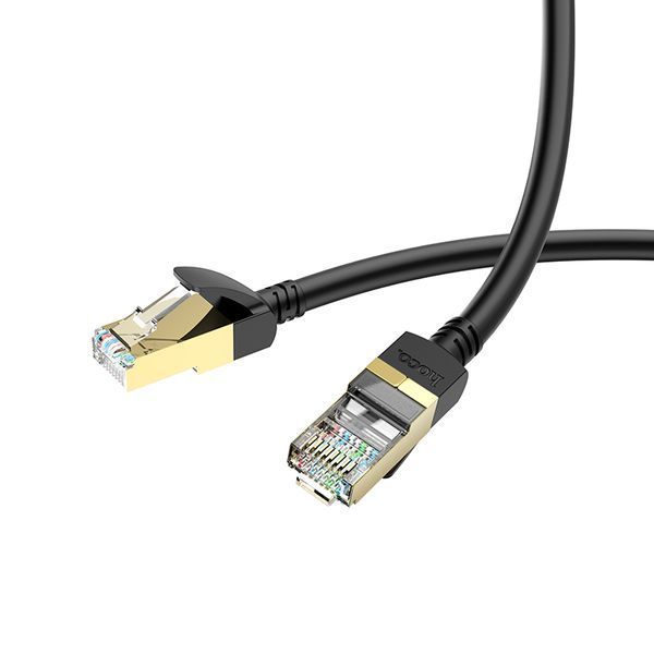 Сетевой кабель для интернета Hoco US02 Level pure copper gigabit ethernet cable(L=1M) Black 8842-9497 фото Сетевой кабель для интернета Hoco US02 Level pure copper gigabit ethernet cable(L=1M) Black 8842-9497 фото