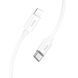Кабель Hoco X87 Magic silicone PD charging data cable for iP White 8885-9559 фото 4