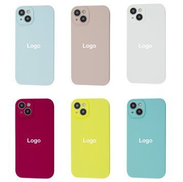 Square Full Silicone Case Close Camera iPhone 14 Plus 8 - Hunter Green 3693-6037 фото