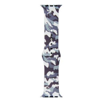 Ремешок Apple Watch Silicone Print 38/40 Camouflage Gray 441-3420 фото